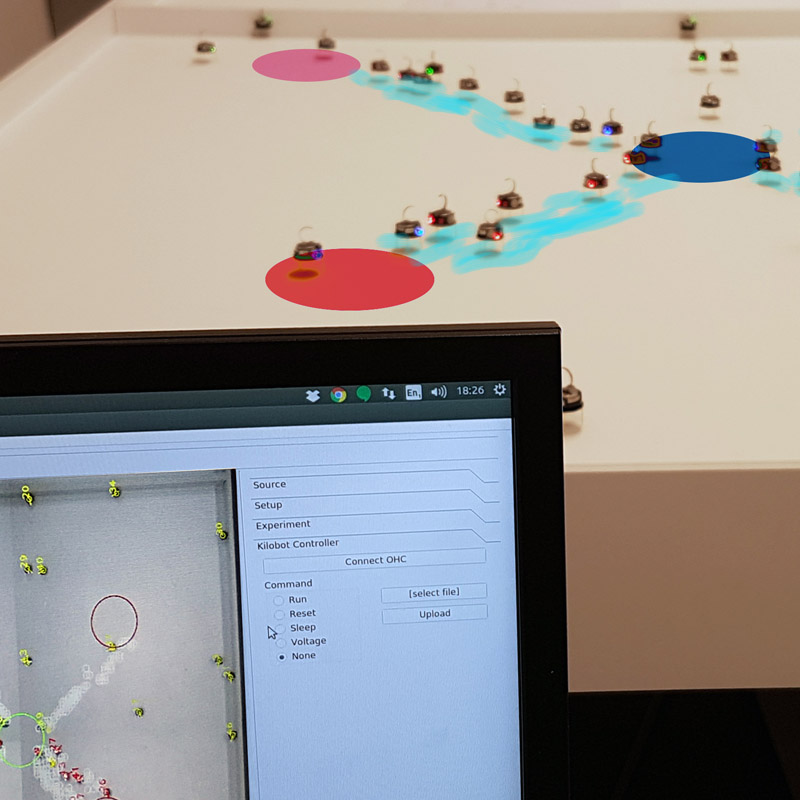 Open-source tools for swarm robotics